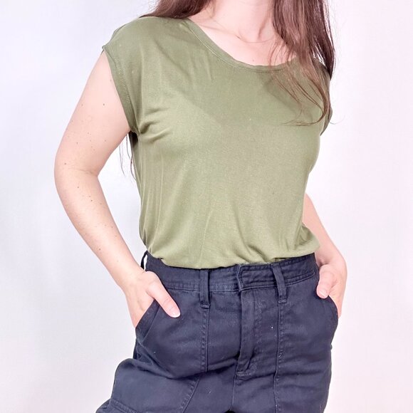 Gap Green Luxe Dolman Sleeve T-Shirt - Picture 8 of 9